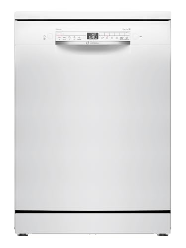 Bosch SMS2HTW06E Serie 2, Lavastoviglie Smart da libera installazione, 13 coperti, Cestelli personalizzabili, Motore Eco EcoSilence Drive, Bianco, 60 cm.