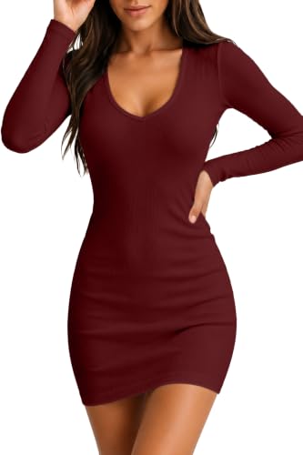 Image of Valiamcep Womens Sleeveless Bodycon Mini Dress Summer Tank Dresses | V Neck,Rib Knit,stretch soft fabric,bodycon,slim fit,sleeveless,summer,Basic,casual daily,dating,club,cocktail