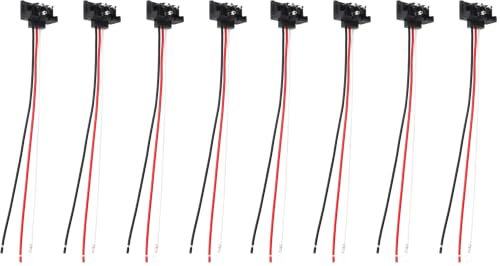 Image of Oyviny 4PCS 3 Pin Trailer Connector, Right Angle 3 Wire Pigtail Harness 20AWG for Truck Trailer Stop Turn Tail Brake Backup Light, Fit with Sealed 4 inch Round and 6 inch Oval Lights (Pack of 2)