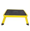 VKE Galvanized Steel Work Platform Support 1000 lbs, Height 23 to 35 inches Adjustable Folding Portable Platform, Platform Ladders for Washing Vehicles Decorating(Small Step Stool 38 * 26 cm)