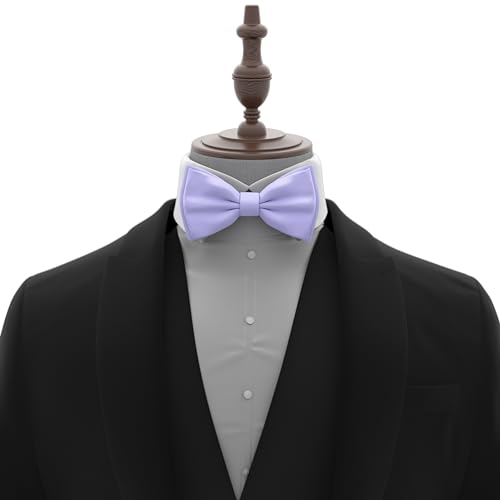 Image of Adam Young Men's Bow Ties Pre-Tied Style Formal Satin Classic Bowtie for Tuxedo Faux Silk
