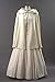 Carpatina - Renaissance Fashions Ivory Wool Short Cloak for Winter Weddings, Made in USA