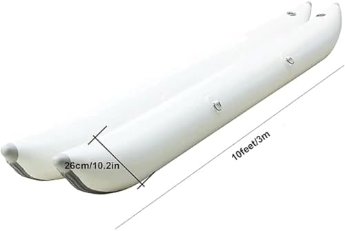 Inflatable PVC Pontoon Boat - Thickened Airbag Floating Bed for Fishing & Water Sports, Double Pontoon Platform for Surfing, Relaxation & Outdoor Adventures