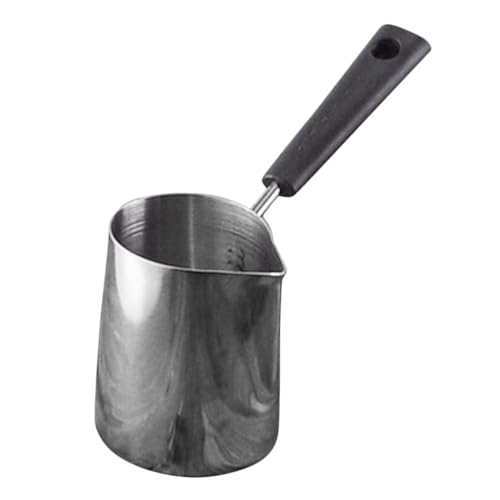 SHINEOFI Taza de café con leche humeante jarra de espuma de leche conmovedor jarra de espuma de cocina jarra de metal para espumar leche jarra de leche Acero inoxidable