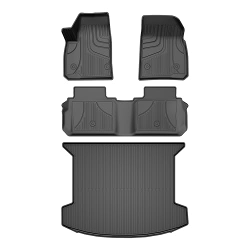 Floor Mats& Cargo Mat fit for Cadillac XT5 2017-2025 2026 : Custom Fit All Weather TPE Heavy Duty Car Floor Liners 2025 XT5 Accessories