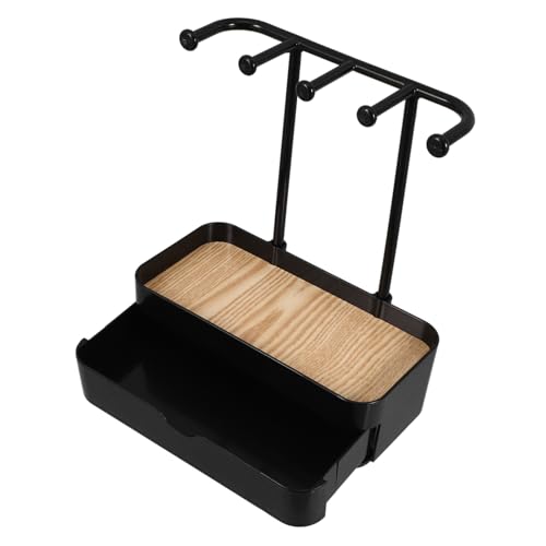 POPETPOP Organizador de Joyas de Doble para Escritorio y Tocador Soporte Estable para Collares Pulseras y Anillos Exhibidor Versátil para Dormitorio y Baño Almacenamiento Práctico y