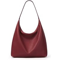 KALIDI Bolso de mano vintage de cuero vegano para mujer, con