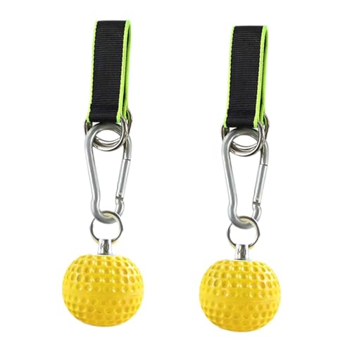 Harilla Pelota de Agarre eléctrico de 2 Piezas, Pelota de Escalada, Pelota de dominadas, para Ejercicio, Correa Verde, Diámetro de La Bola