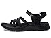 Skechers womens Go Walk Flex - Sunshine Sandal, Black, 9 US