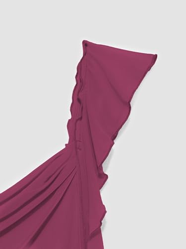 Image of CIDER Formal Dresses for Women Wedding Guest Dresses Summer Maxi Dress Sleeveless Mesh Ruffle Cocktail Dress Elegant Outfits