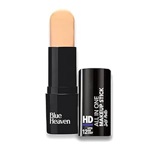 Blu.e Heaven HD All In One Makeup Stick, Full-Coverage, Natural Finish, Honey, All, 10g