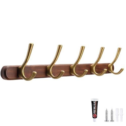 Coat Hooks Perchero De Baño De Nogal Ganchos