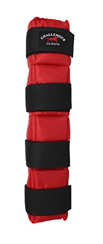 CHALLENGER Horse Horse Exercise Injury Therapy Quick Cooling Gel Leg Wrap Red 41GR01RD