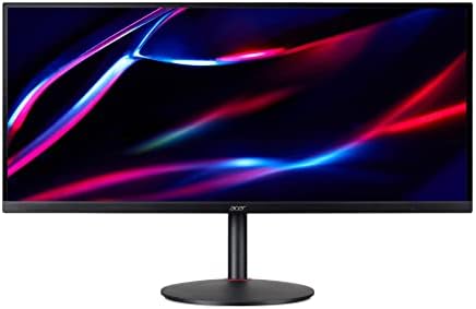 Acer Nitro XV340CKP 34 Inch Ultra-Wide Quad HD Gaming Monitor (IPS Panel, FreeSync, 144 Hz, 1 ms, HDR Ready, DP, HDMI, Height Adjustable, Black)