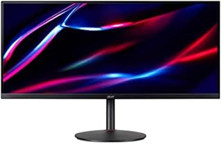 Acer Nitro XV340CKP 34 Inch Ultra-Wide Quad HD Gaming Monitor (IPS Panel, FreeSync, 144 Hz, 1 ms, HDR Ready, DP, HDMI, Height Adjustable, Black)