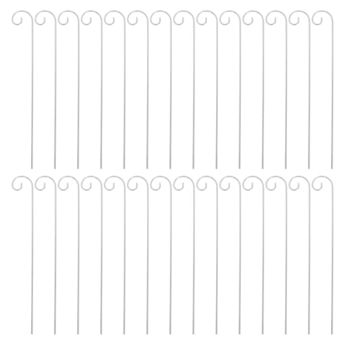 Toddmomy 20stücke Metall Gartenstecker Mit Haken Für Pflanzenetiketten Blumenarrangements Extra Hoher Hirtenhaken Blumenspieße Grußkartenhalter Für Außenbereich