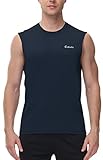 Cakulo Camiseta sin mangas para hombre de secado rápido atlético gimnasio muscular, X-Large