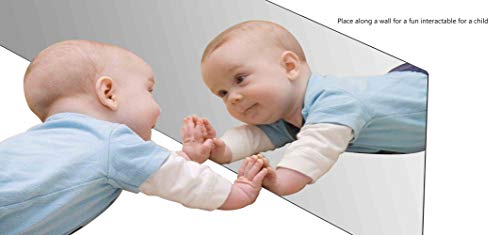 Marketing Holders 12" X 48" Acrylic Mirror Sheet Edge With Film Masking Lightweight Durable Ideal For Home Architectural Design Kids Vanity Gym #TOP2