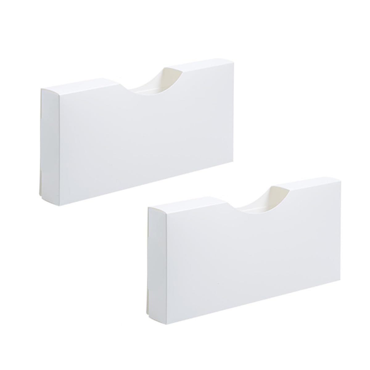 Dispensador de bolsas para cocina, organizador plástico blanco de gran capacidad