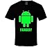 diwang Android Fan chłopiec T-shirt, Czarny, M