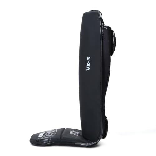Image of XPEED Matt PU Grappling ShinGuard /Shin Pad | Thick Padding Forefoot | Shin Guard for Men and Women | Training Practice and Sports | Kickboxing shinpad | Baseball | Cricket | Sports Shinguards (S)