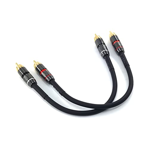 WJSTN Suanqi RCA to RCA Cable,Suitable for Home Theater, Amplifier, HDTV, Game Console, Hi-Fi System. Male to Male2Pack. 2 31XmjC9Mi4L