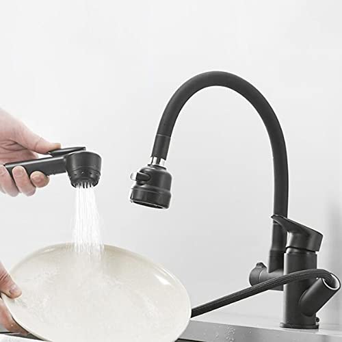 Robinet de cuisine avec douchette extractible pour simplifier la préparation des repas - 3