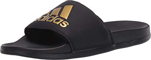 Image of adidas Boy's Adilette Comfort Sandal, Black, 18 M US Big Kid
