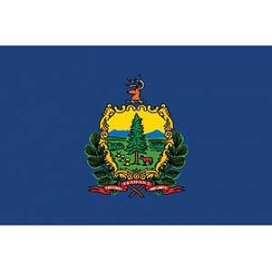 Flag State Vermont Poly 2ft X 3ft