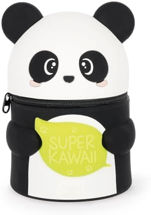 Legami - Super Kawaii Panda Pencil Case, Capacity, Holds up to 10...