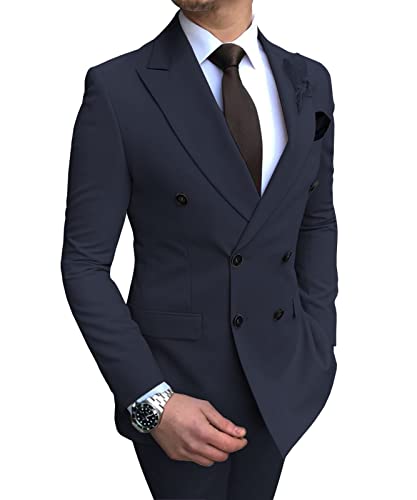 KAKAYO Ternos masculinos Slim Fit Casual Business Groomsmen cinza verde marfim lapela smoking para t