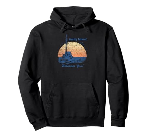 Jaws Vintage Amity Island Pullover Hoodie