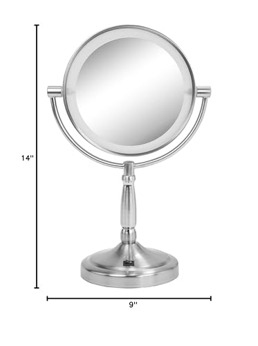 Espejo de Maquillaje LED Doble Cara Redondo Brillante miniatura 6