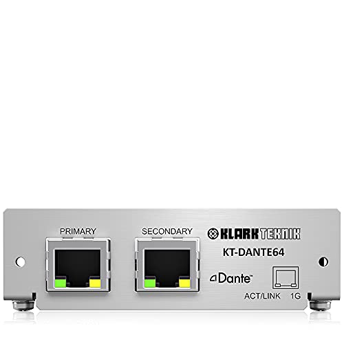 Klark Teknik KT-DANTE64 Módulo de red Audinate Dante con hasta 64 canales bidireccionales Cover