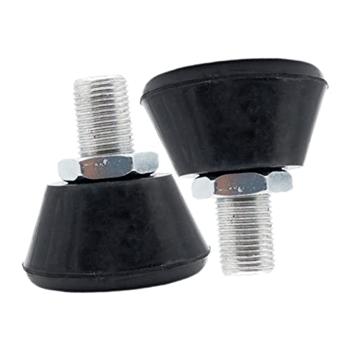 ORFOFE Roller Skates Toe Stops Replacement 1 Pair Black Toe Stops 5/8'' Bolt Firm Grip for Comfortable Safe Skating