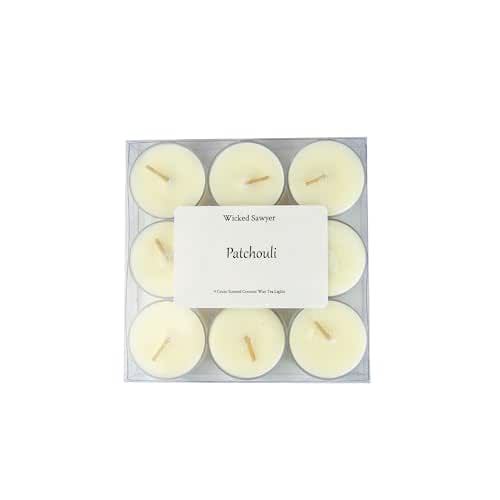 Patchouli Tea Lights, Contains Essential Oils, Luxury