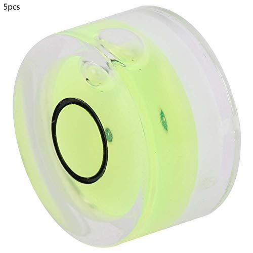 5Pcs 15mm Level Bubble，Spirit Level Bubble Mini Round Measuring Tool for Horizontal Calibration of Balance,Electronic Scale,Camera Platform