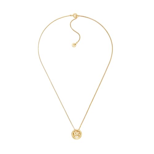 Collier pendentif Michael Kors femme en laiton chic avec fermoir anneau ressort