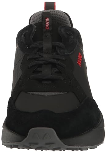Image of HUGO Mens Running Style Mix Material Sneakers