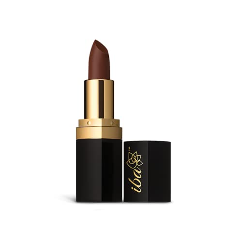 Image of Iba Long Stay Matte Lipstick for Women- M03 Toffee Brown, 4g | Creamy Matte Finish & Smooth Texture| Long-Lasting | Hydrated Lips | Enriched with Vitamin E| Intense Colour & Highly Pigmented | Lip Makeup