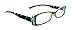 Polkamania, Rectangular Bling Women Reading Glasses Adorned with Genuine European Crystals, Red, Pink, lime green with White Polka Dot. NY Fifth Avenue.