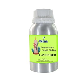Veena Lavender Fragrance Oil,Essential oil for Candle Making, Soap Making, Slime, Diffusers, Home and Crafts 100 gm