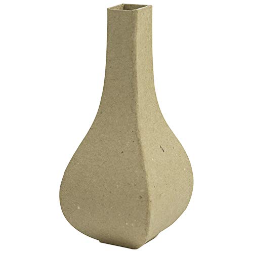 Santa Barbara Design Studio Vase Aus Pappmaché – Handgefertigt, Natur, Perfekt Für Getrocknete Blumen