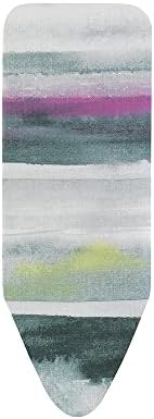 Brabantia Size B (124 x 38cm) Ironing Board Cover with Thick 8mm Padding (Tropical Leaves) Easy-Fit, 100% Cotton