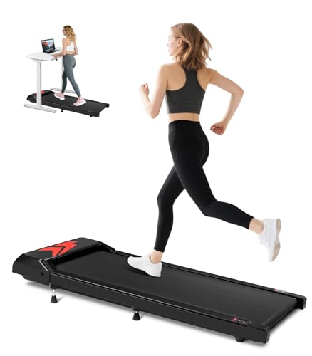 Cozary Tapis Roulant Elettrico con 5% Inclinazione, 4 in 1 Salvaspazio-Treadmill, 6km/h Walking Pad, Motore 2.5HP Potente, App e Telecomando, Display LED, Tapis Roulant Sotto Scrivania