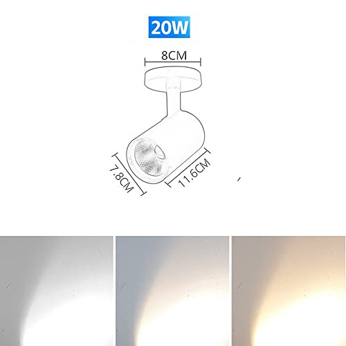 Foco de techo ajustable para vitrinas y salones con cableado interior LED 5