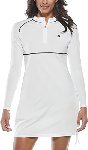 Preisvergleich Produktbild Coolibar Damen Ruche Swim Shirt UPF 50 Plus Tunika, Weiß, L