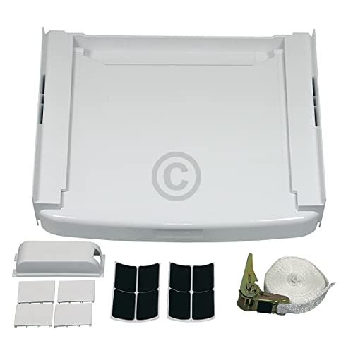 Preisvergleich Produktbild eVendix WWR2847 Zwischenbaurahmen kompatibel mit WPRO 484000008436 SKS101 für Waschmaschine Trockner, Kunststoff