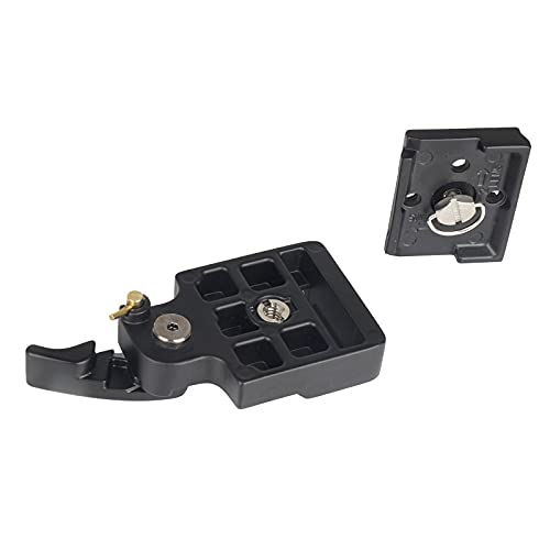 EACHSHOT Black Camera 323 RC2 Quick Release Adapter with 200PL-14 Compat Plate Compatible with Manfrotto 323RC2 for Zhiyun Crane 3 Weebill Crane Plus FeiyuTech, Tripod, Monopod etc - Thumbnail 5