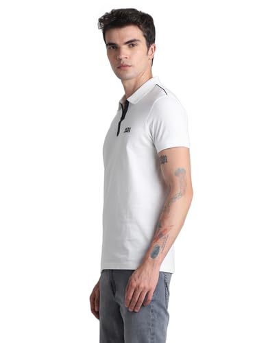 Image of Jack & Jones Mens Cotton Slim Fit Zipper Polo